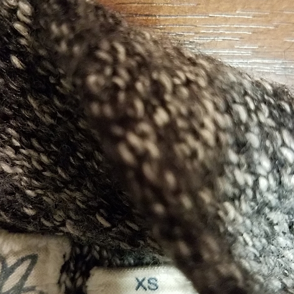 Anthropologie Spacedye gray Cowl Tunic sweater Field Flower size XS oversized - Picture 7 of 8